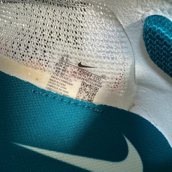 Nike Zoom Superfly Elite 2 Flyknit White Green Spikes FZ9662-100 Men’s NEW - Picture 9 of 9